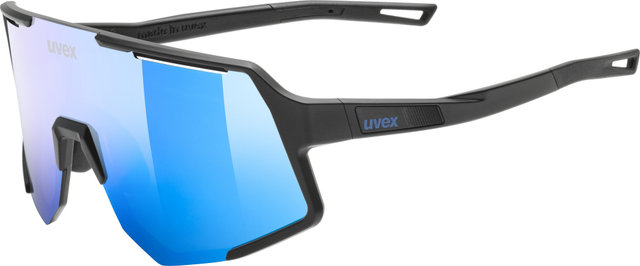 uvex sequenze Brille - black matt | mirror blue