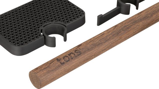 Tons Soporte de pared Rack D Tons - smoked oak