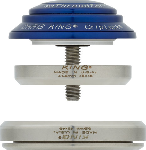 Chris King DropSet 2 IS42/28.6 - IS52/40 GripLock Headset - navy/1 1/8" - 1,5" tapered/IS42/28,6 - IS52/40