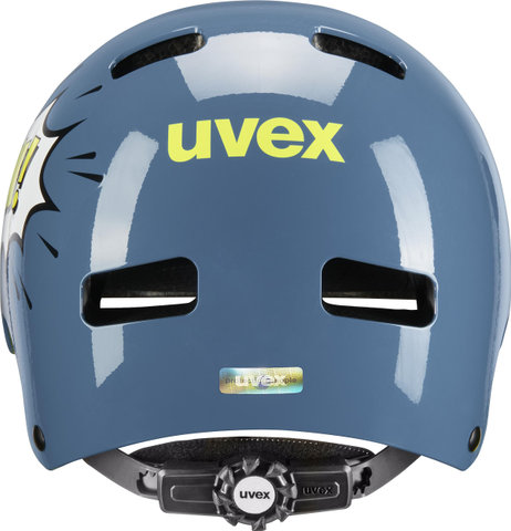 uvex kid 3 children's helmet - stone blue pow/51 - 55 cm