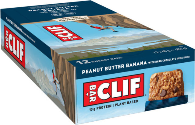 CLIF Bar Barres Ènergétiques - 12 Pièces - peanut butter banana/peanut butter banana