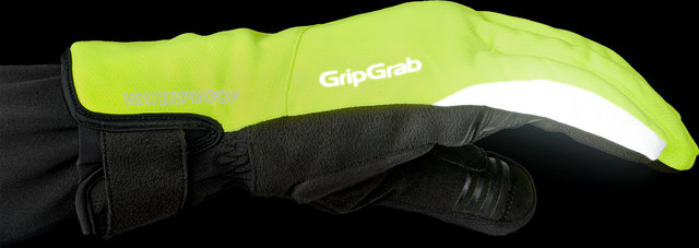 GripGrab Polaris 2 Waterproof Winter Ganzfinger-Handschuhe - yellow hi-vis/S