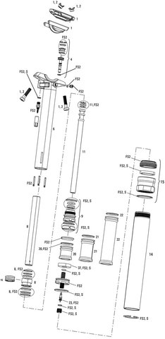 RockShox Reverb Dropper Post Spare Parts (A2 / 2013-2016) - 4/universal