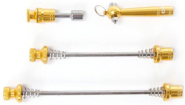 CONTEC SQR Select+ Locking Skewer Set for FW, RW and Seatpost - heart of gold/set (front+rear)