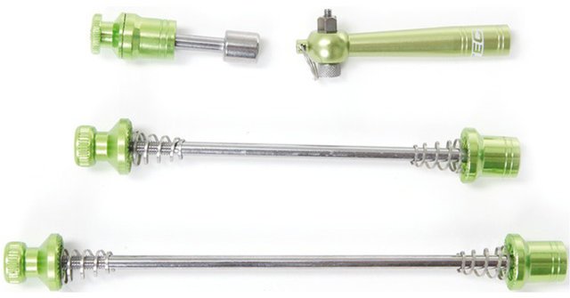 CONTEC SQR Select+ Locking Skewer Set for FW, RW and Seatpost - guerilla green/set (front+rear)