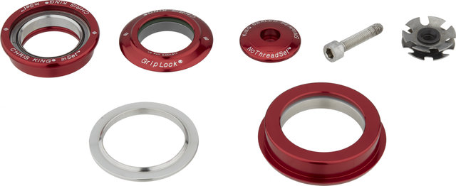 Chris King Juego de dirección InSet i2 ZS44/28,6 - ZS56/40 GripLock - red/1 1/8" - 1,5" tapered/ZS44/28,6 - ZS56/40