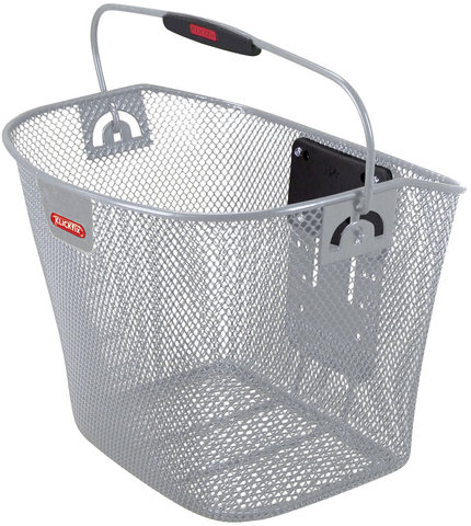 Rixen & Kaul Uni Bike Basket - silver/16 litres