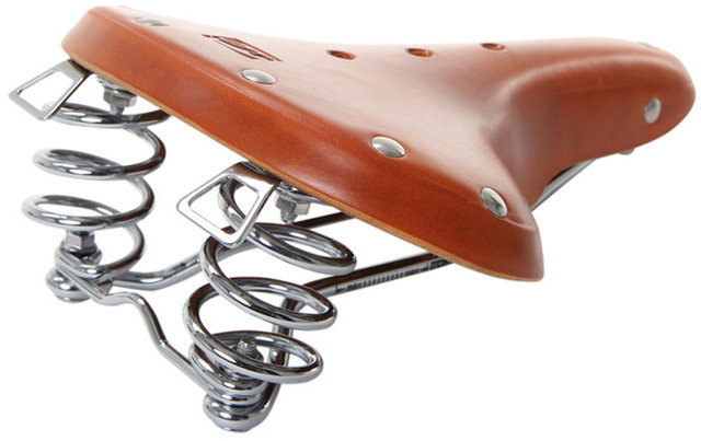 CONTEC Classic Exclusiv Touring Saddle with Springs - honey/universal
