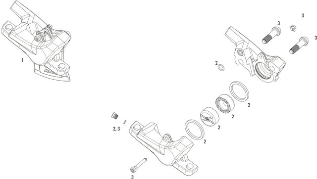 SRAM Pièces Détachées pour Étrier de Frein Level T - 2/universal