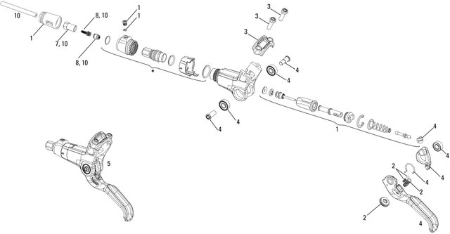 Ersatzteile Code Bremshebel (2011-2016) - 1/universal