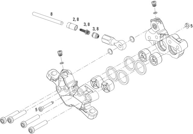 Avid Ersatzteile Code 5 / Code 7 / Code (2008-2010) Bremssattel - 3/universal