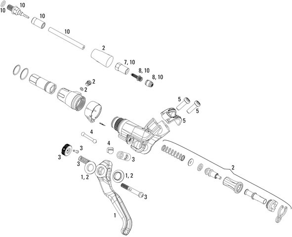 Avid Ersatzteile Elixir CR (Aluminium) Bremshebel - 2/universal