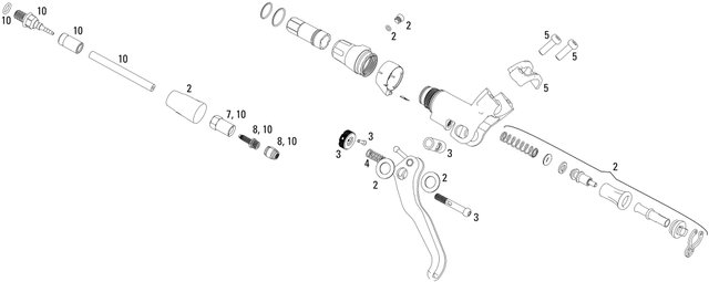 Avid Ersatzteile Elixir CR (Carbon) Bremshebel - 2/universal