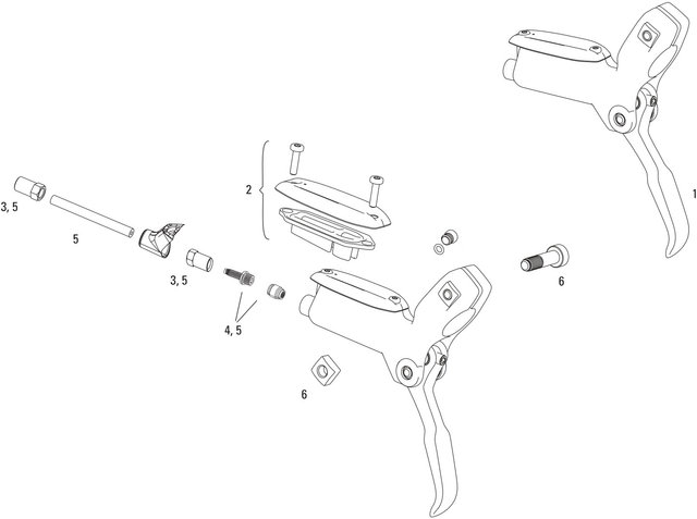 SRAM Ersatzteile Level Bremshebel - 1/schwarz