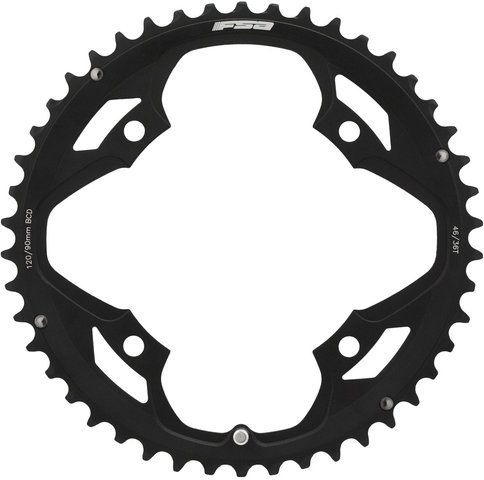 Kettenblatt Omega/Vero Pro, 4-Arm, 120/90 mm Lochkreis ab Modell 2017 - black/46 Zähne