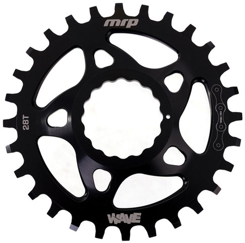 Plato Wave Ring Direct Mount Cinch - black/28 dientes