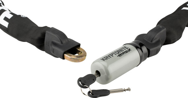 Kryptonite KryptoLok® 2 Integrated Chain bike lock - black-grey-white/95 cm