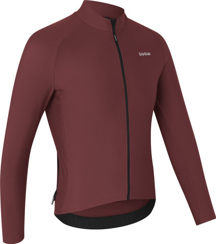GripGrab PACR Thermal Long Sleeve Jersey - dark red/M