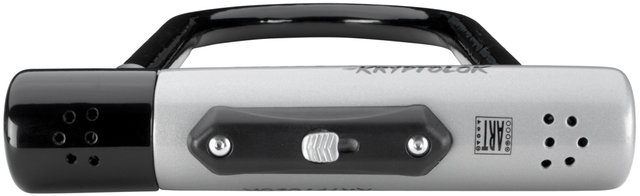 KryptoLok® Bügelschloss - schwarz-silber/10 x 22,5 cm