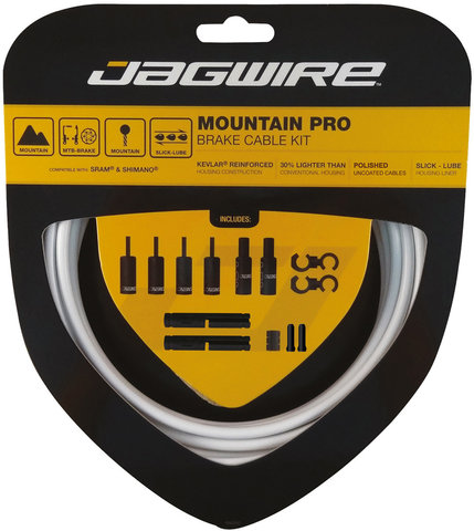 Jagwire Mountain Pro Brake Cable Set - white/universal