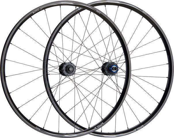 tune TSR22 Disc Center Lock 28" Laufradsatz Modell 2021 - schwarz/28" Satz (VR 12x100 + HR 12x142) Shimano