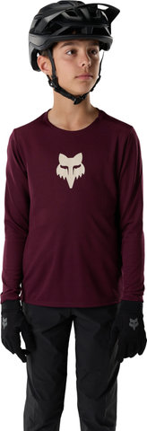 Fox Head Youth Ranger L/S Jersey - dark maroon | S