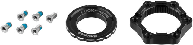 Adaptador de discos de freno 6 agujeros sobre Center Lock - black/universal