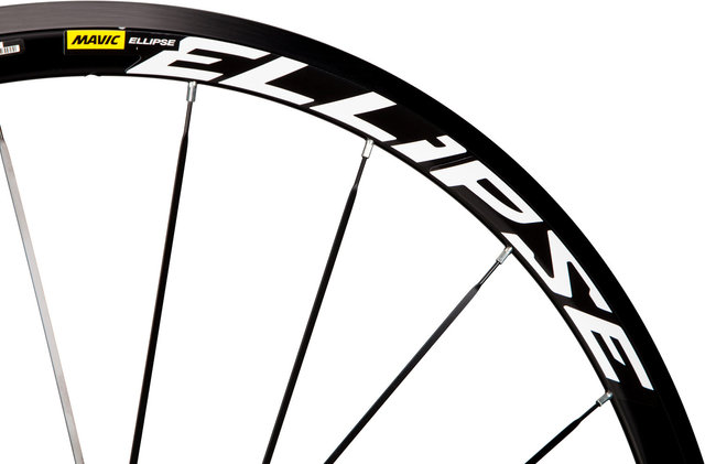 Mavic Juego de ruedas Ellipse - negro/28" set (RD + RT) clincher pista