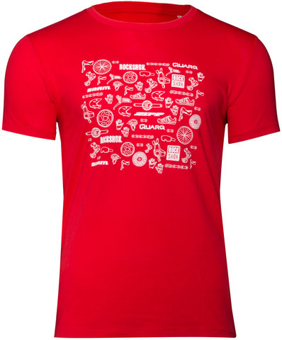 Camiseta All Brand Scribble - red/M