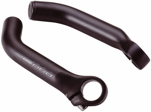Cuernos Classic BBE-07 Bar Ends - negro mate/curvo