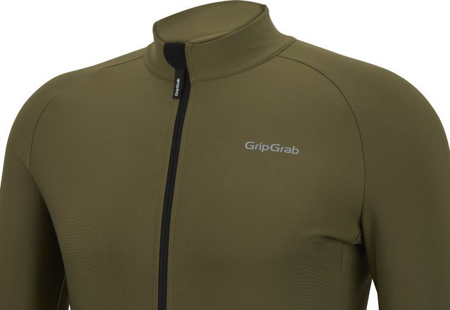 GripGrab Maillot PACR Thermal Long Sleeve - olive green/M
