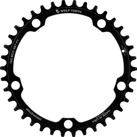 Wolf Tooth Components 130 BCD Gravel / CX / Road Chainring - black/38 