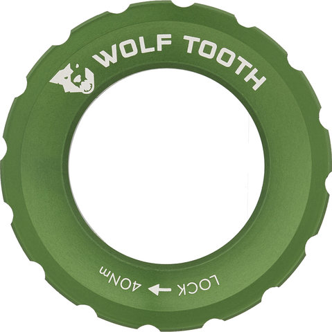 Wolf Tooth Components Anillo de bloqueo Center Lock - green