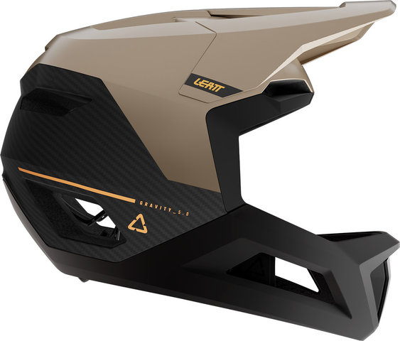 Leatt Casque intégral en carbone MTB Gravity 5.0 - brown | 51 - 55 cm