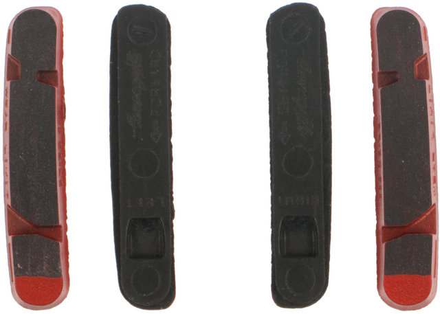 Carbon Cartridge Brake Pads for Campagnolo - red/universal