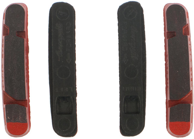 Campagnolo Plaquettes de Frein Cartridge Carbon pour Campagnolo - rouge/universal