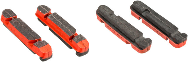 Gomas de freno Cartridge Carbon para Shimano - rojo/universal