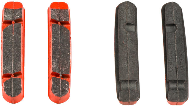 Gomas de freno Cartridge Carbon para Shimano - rojo/universal