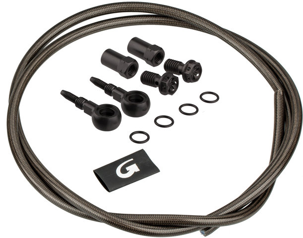 Goodridge Braided Brake Hose Kit for SRAM / Grimeca / HopeC2 / Formula Oro - carbon-look/front