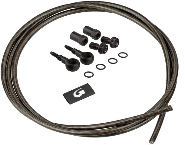 Goodridge Kit de cables de acero flex. p. SRAM / Grimeca / Hope C2 / Formula Oro - carbon-look/rueda trasera