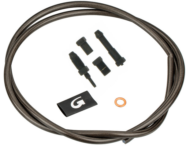 Set de Durites pour Shimano/Avid/Magura/Hayes/Tektro - carbon-look/roue avant