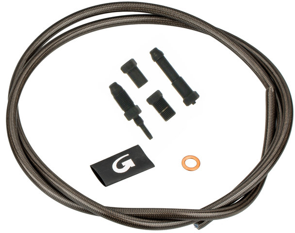 Goodridge Braided Brake Hose Kit for Shimano/Avid/Magura/Hayes/Tektro - carbon-look/front