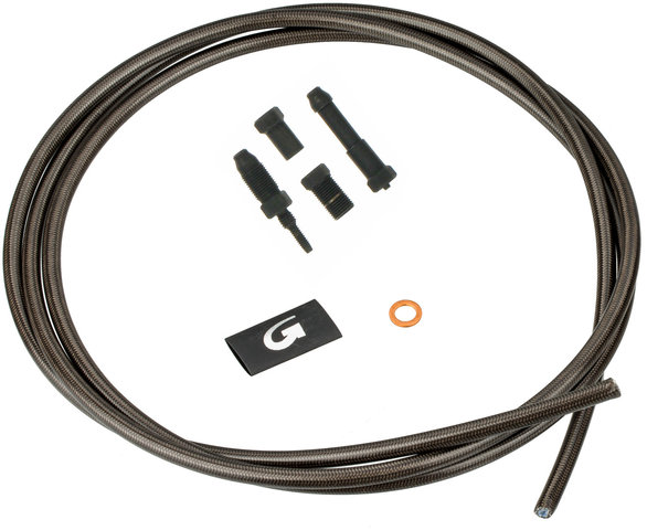 Goodridge Kit de cables de acero flexibles para Shimano/Avid/Magura/Hayes/Tektro - carbon-look/rueda trasera