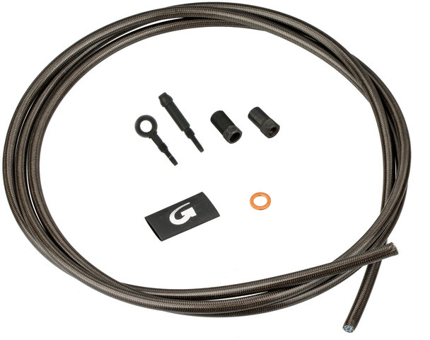 Braided Brake Hose Kit Formula The One/R1/RX/Mega/Avid Juicy 5/7 - carbon-look/rear