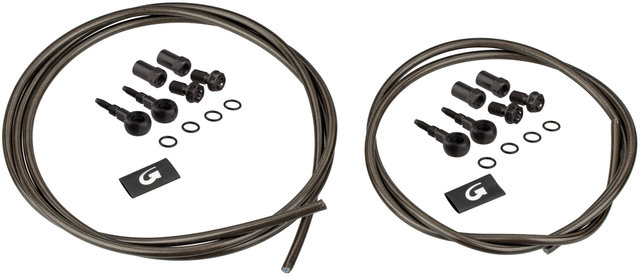 Kit cable flex. acero RD+RT p. SRAM / Grimeca / Hope C2 / Formula Oro - carbon-look/set (RD + RT)
