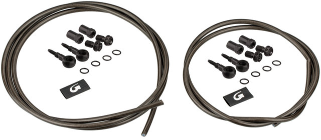 Goodridge Braided Brake Hose Kit SRAM / Grimeca / Hope C2 / Formula Oro - carbon-look/set (front+rear)