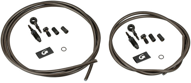 Kit de cable flex. RD + RT XTR/XT/SLX/Zee/Magura Gust.M/HayesStroker - carbon-look/set (RD + RT)
