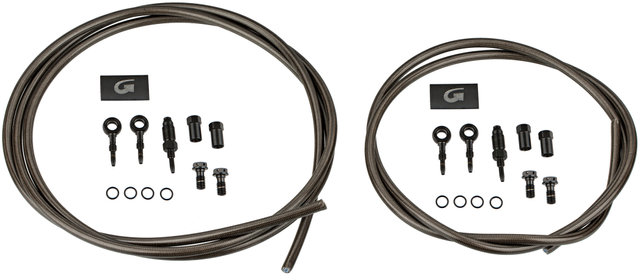 Kit de cables flexibles de acero RD + RT para Shimano Deore/XT/XTR - carbon-look/set (RD + RT)