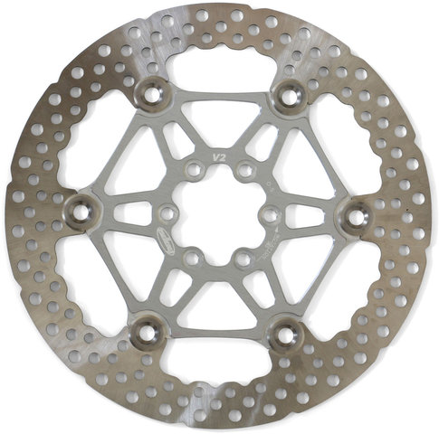 Disco de frenos MV2 6 agujeros Floating para V2 - plata/183 mm