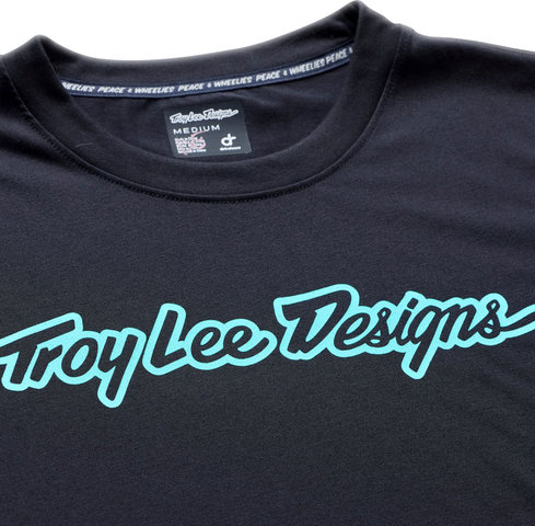 Troy Lee Designs Skyline Ride Signature S/S Jersey - black real teal | M